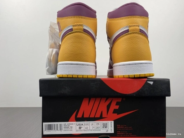 Rep MAX Jordan OG 1 Air Brotherhood High 555088-706 0818